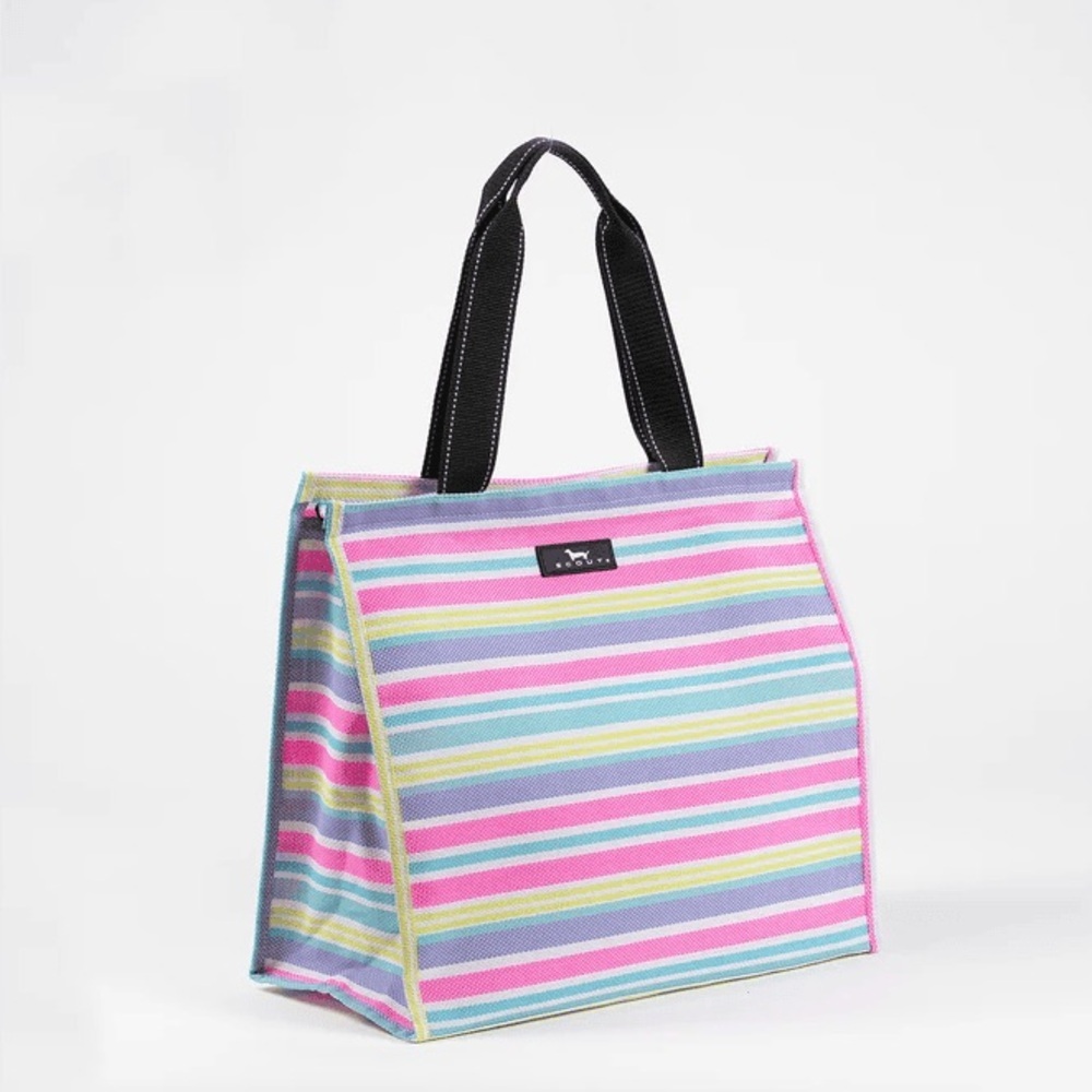 Scout Cold Shoulder Tote Freshly Squeezed Stripe Large Zip Top Bag